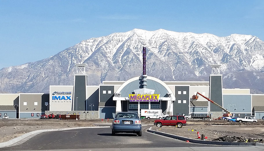 Solution créative d’affichage extérieur en maille LED à Salt Lake City